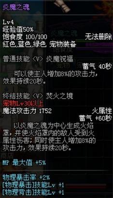 DNF宠物全解析各类宠物属性详细介绍27