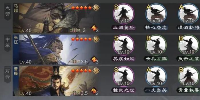 率土之滨菜刀队配置是什么2