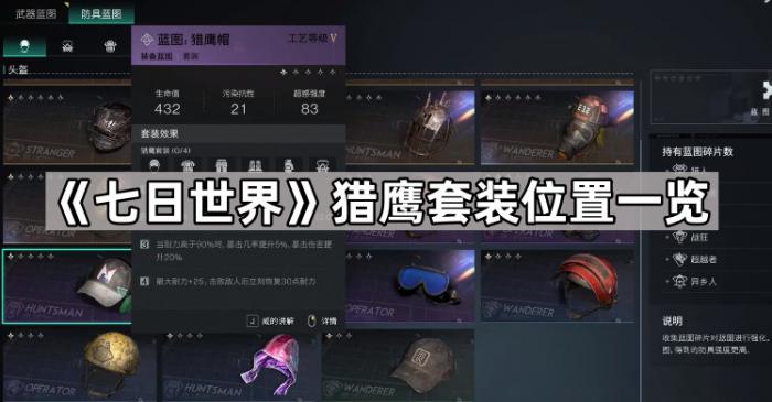 《七日世界》猎鹰套装位置一览1