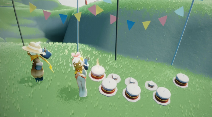 光遇怎么摆出双层大蛋糕1