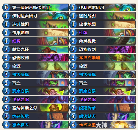 炉石传说CTTlabarashh永时奇闻瞎卡组代码分享1