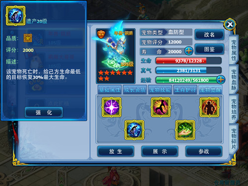 神雕侠侣ol宠物怎么加点1