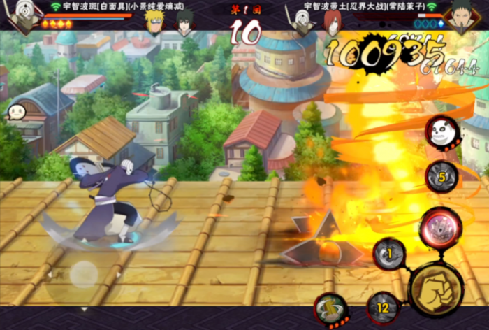 火影忍者手游白面具组合技怎么打1